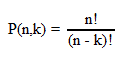 Fórmula matemática para cálculo de permutaciones